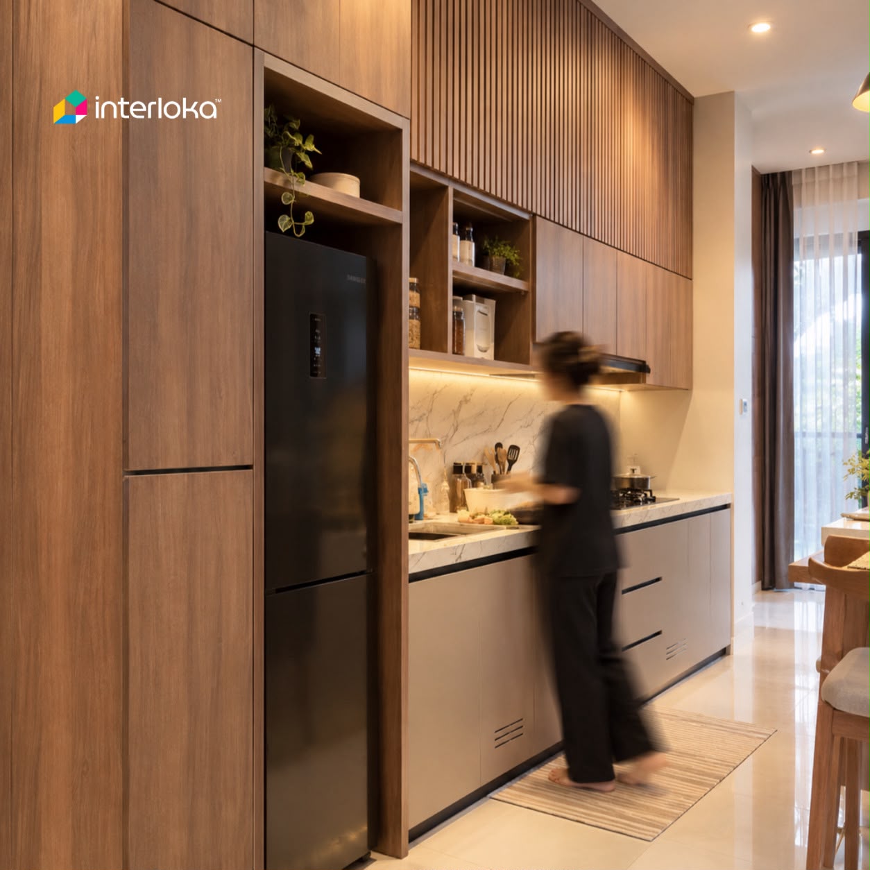 Dapur Minimalis Lurus